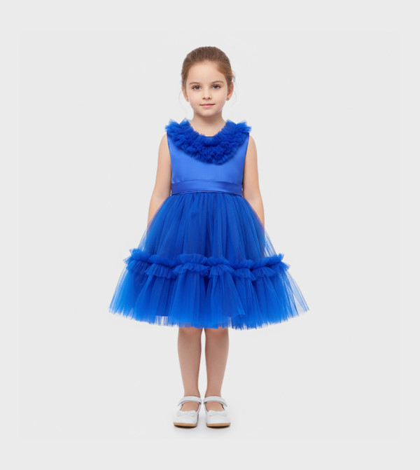 Summer Ruffle Trim Party Dress