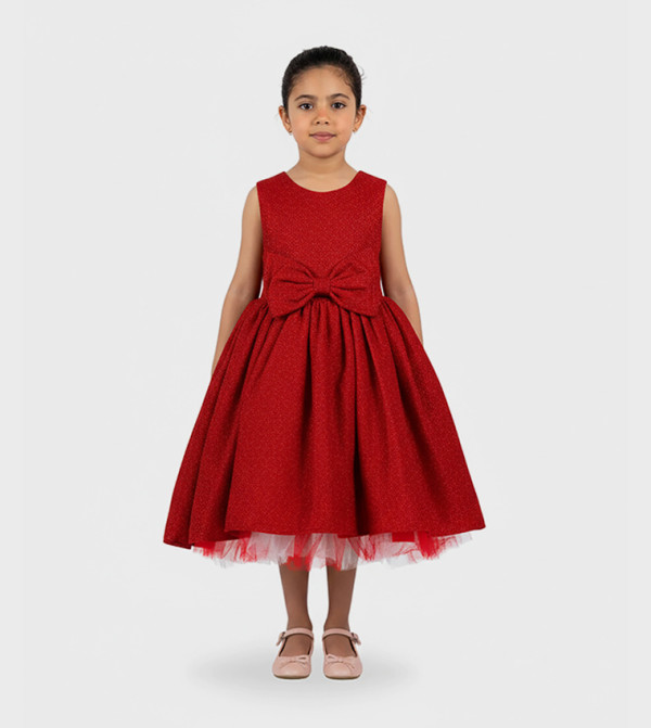 Amelly Bow Front Party Dress