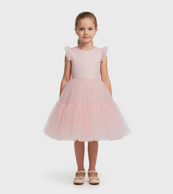 Fluffy Semi Casual Dress