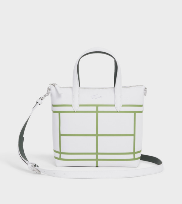 Printed Zip Closure Tote Bag