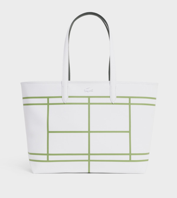 Printed Zip Closure Tote Bag