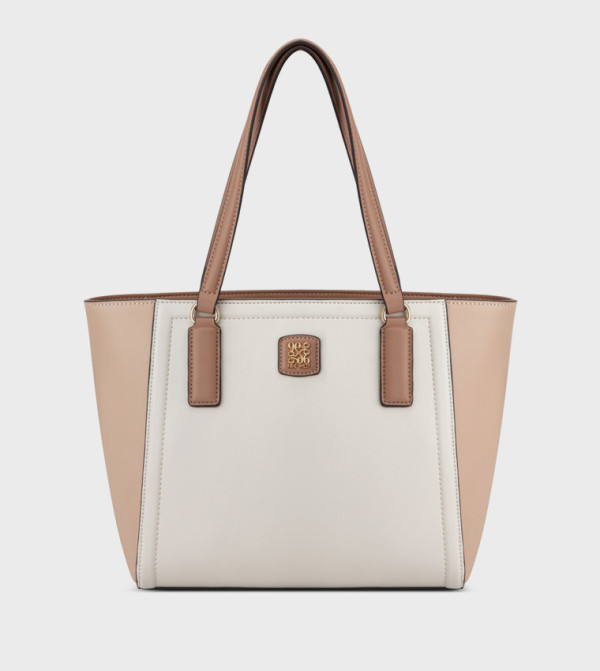 COEN Color Block Tote Bag