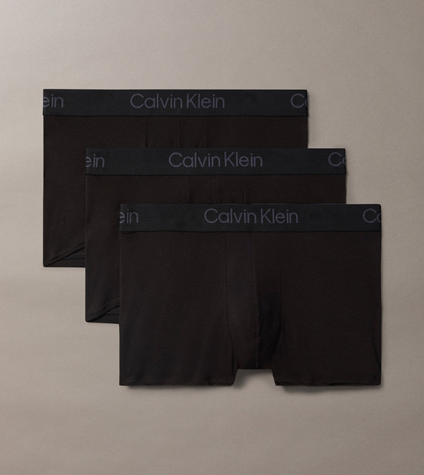 Pack of 3 Logo Waistband Trunks