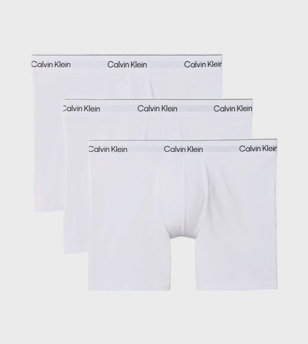 3 Pack Boxer Briefs - Icon Cotton Stretch