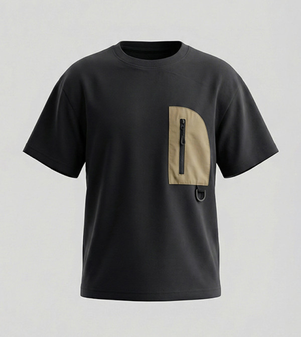 Pocket Detail Short Sleeves T-Shirt