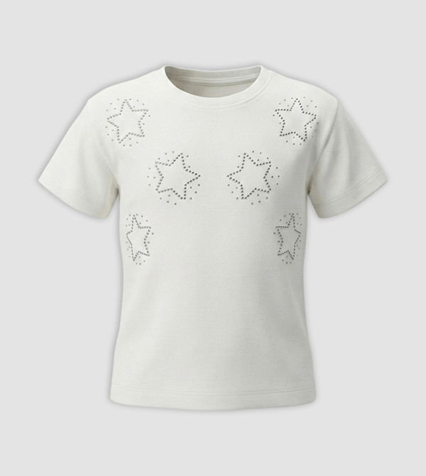 Embellished Short Sleeves T-Shirt