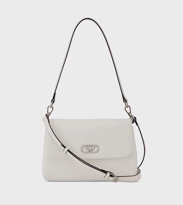 RHYS Textured Flap Shoulder Bag