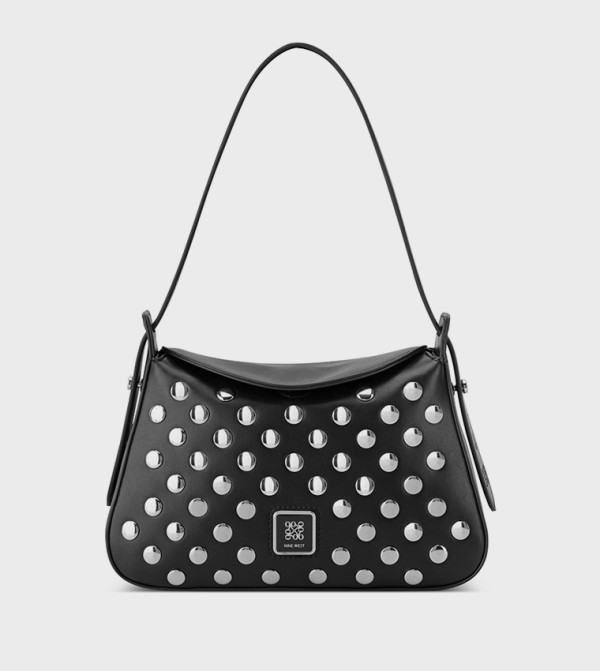 POLINA Studded Shoulder Bag