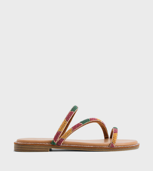 OASSIS Open Toe Flat Sandals