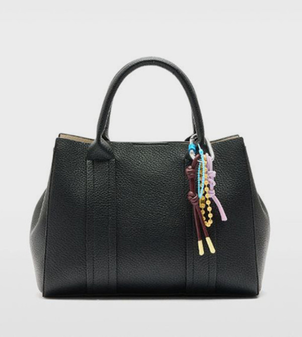 Textured Satchel Bag