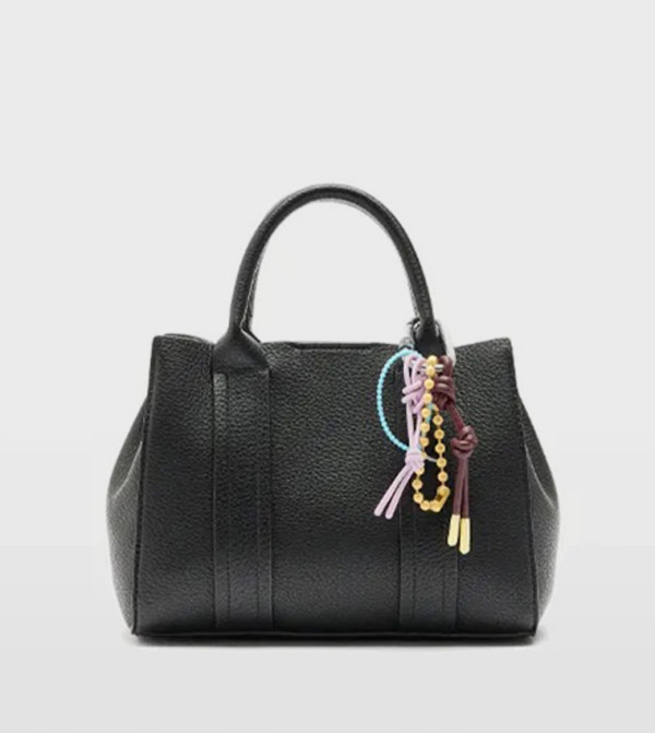 Textured Satchel Bag