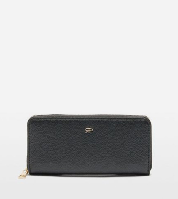 Textured Zip-Around Wallet