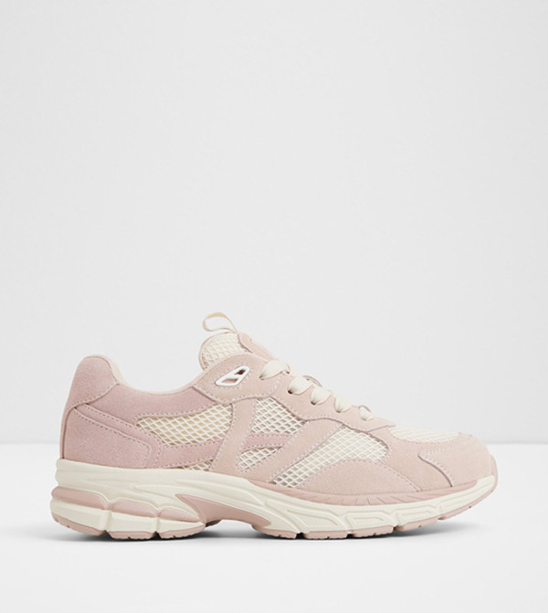 PILLOWSNKR-L Mesh Detail Lace Up Sneakers