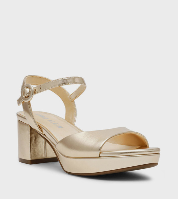 PIPE Solid Open Toe Heeled Sandals