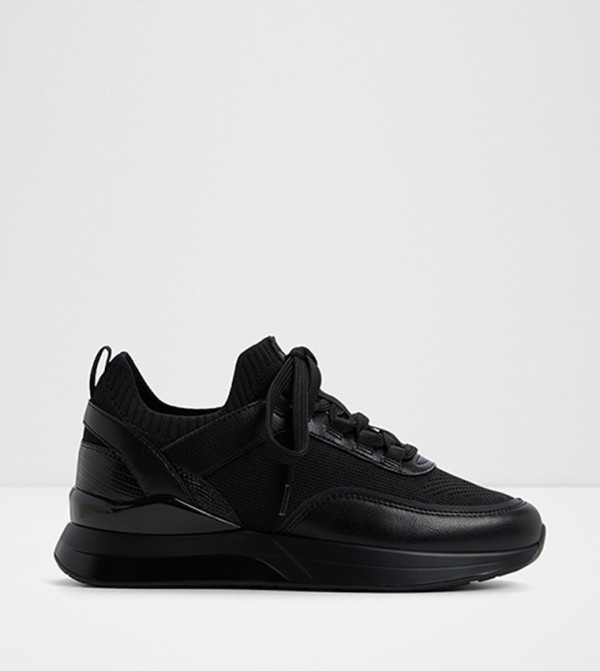 RANALDAR Textured Mid Top Sneakers