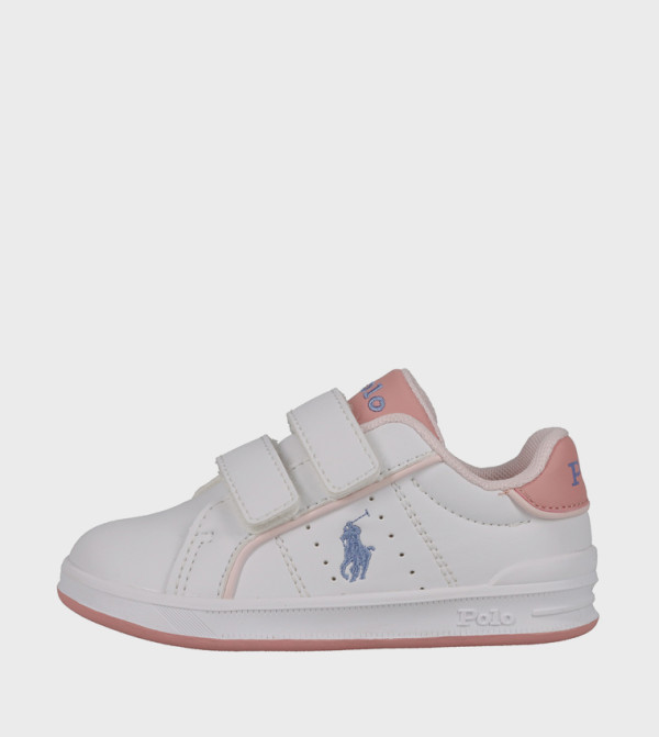 HERITAGE COURT III EZ Logo Embroidered Velcro Sneakers