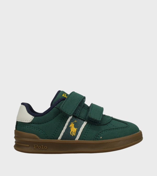 HERITAGE COURT III T-TOE EZ Logo Embroidered Velcro Sneakers