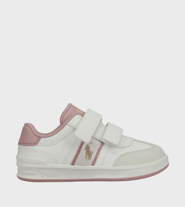 HERITAGE COURT III T-TOE EZ Logo Embroidered Velcro Sneakers