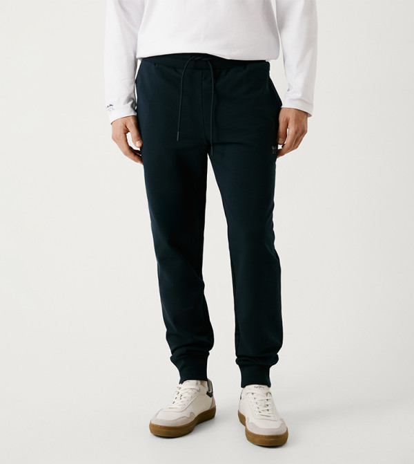Solid Drawstring Waist Joggers