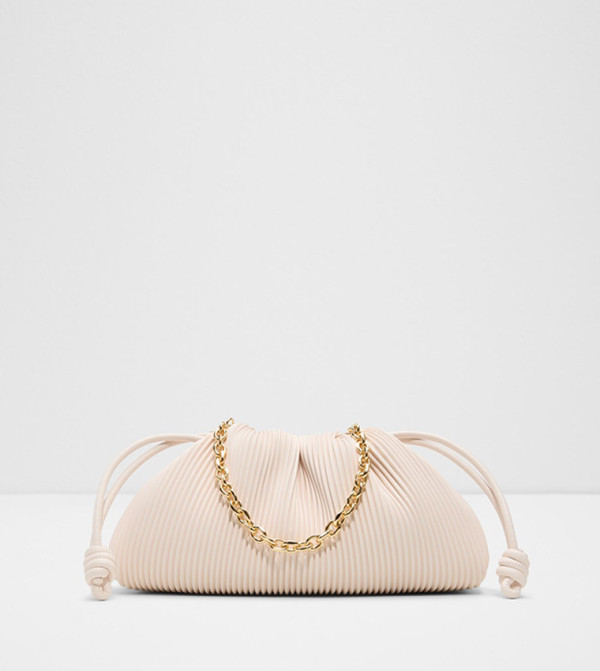 ROMYE Textured Drawstring Clutch Bag