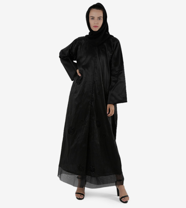 Long Sleeves Round Neck Abaya