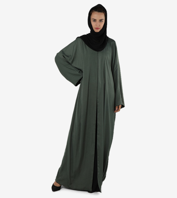 Front Open Long Sleeves Abaya