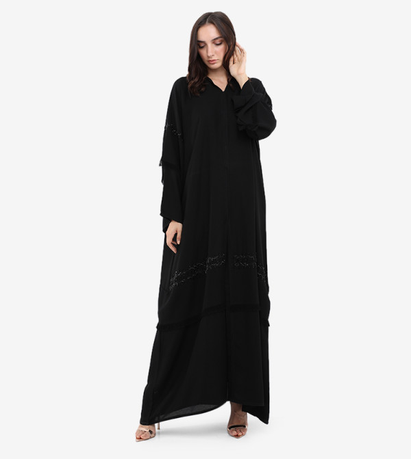 Embellished Long Sleeve Abaya