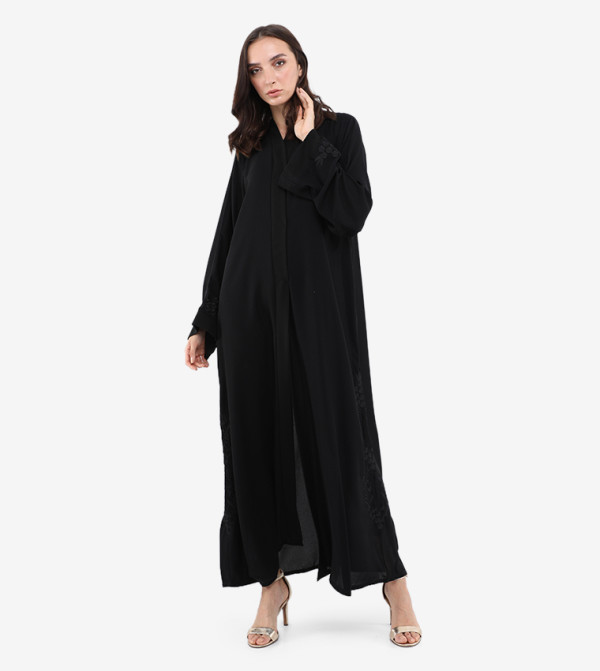 Embroidery Detailed Long Sleeves Abaya