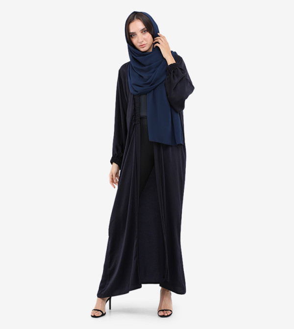 Ruched Elastic Detailed Abaya