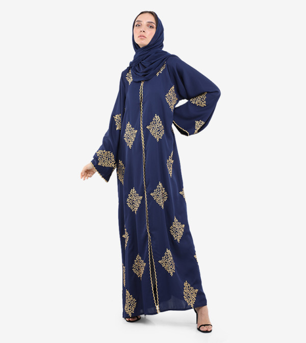 Embroidered Long Sleeves Abaya