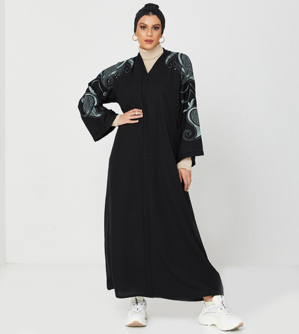Embroidered Long Sleeves Abaya