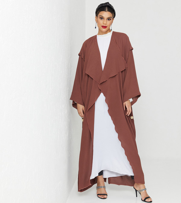 Open Front Long Sleeves Abaya