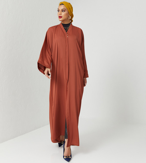 Front Slit Long Sleeves Abaya