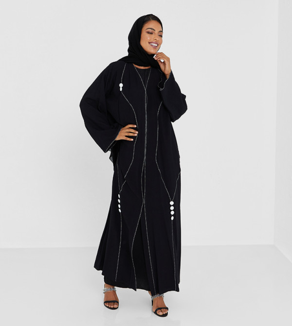 Embellished Long Sleeve Abaya