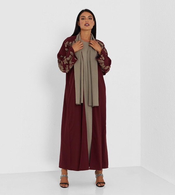 Embroidered Long Sleeves Abaya