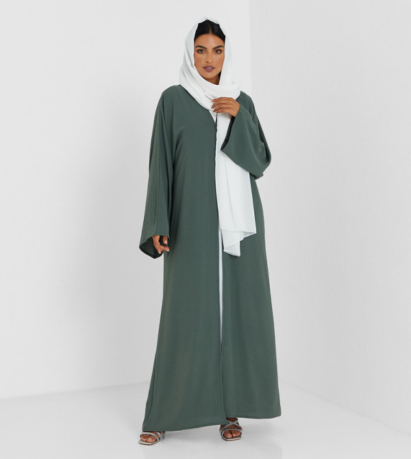 Colour Block Long Sleeve Abaya