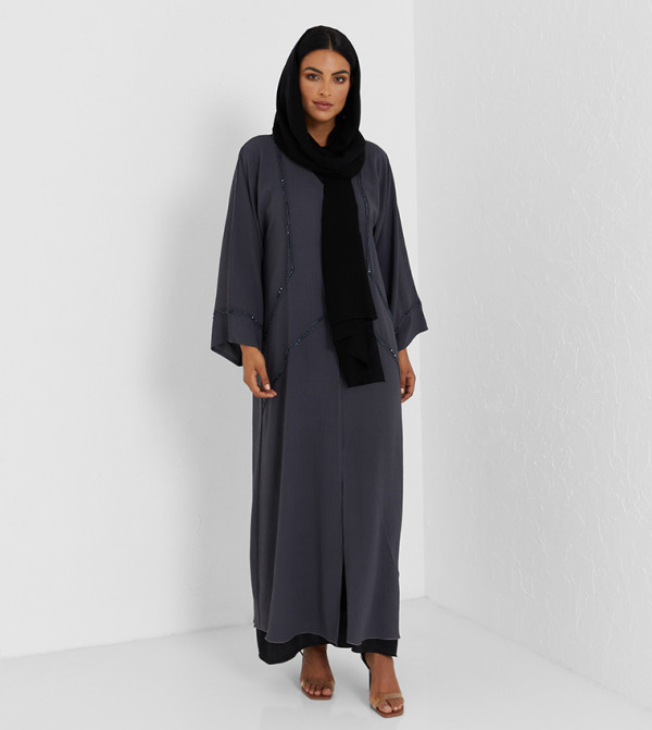 Emboridered Long Sleeves Abaya 