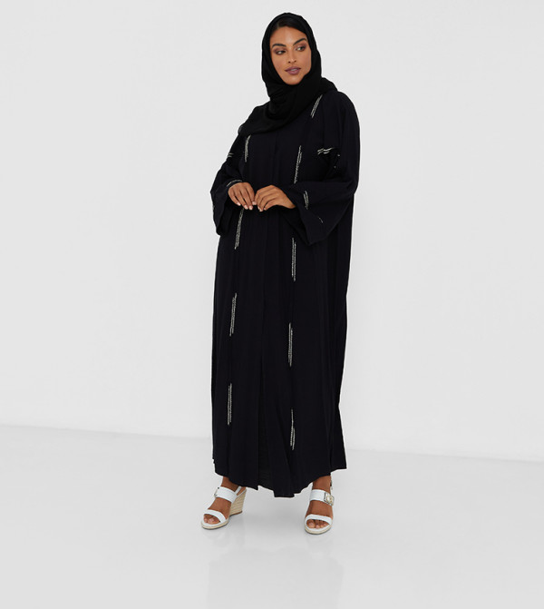 Embroidery Detailed Long Sleeve Abaya