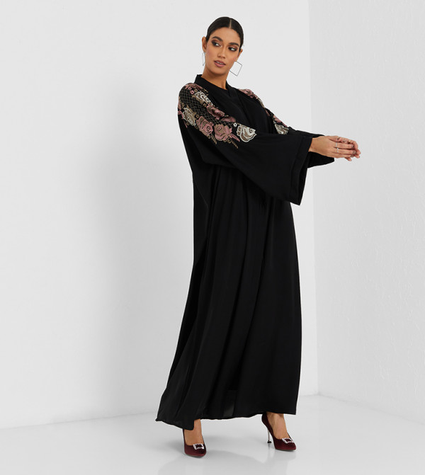 Embellished Long Sleeve Abaya