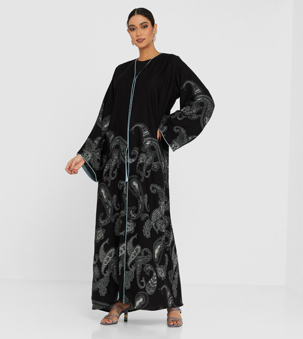 Long Sleeves Abaya-Multi