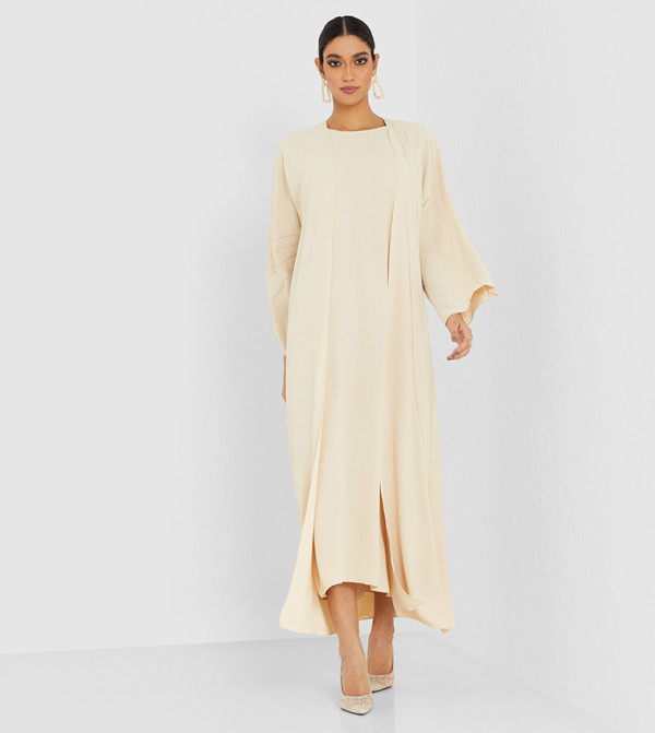 Solid Long Sleeve Abaya