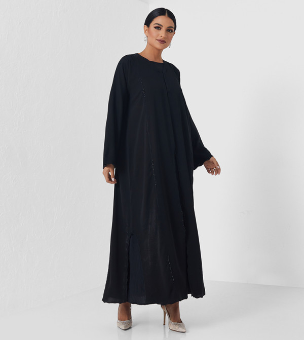 Solid Long Sleeve Abaya