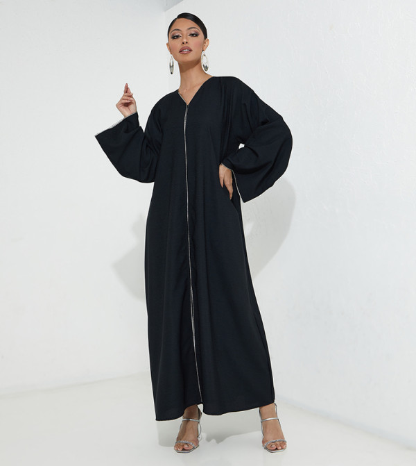 Casual Flare Sleeve Abaya 