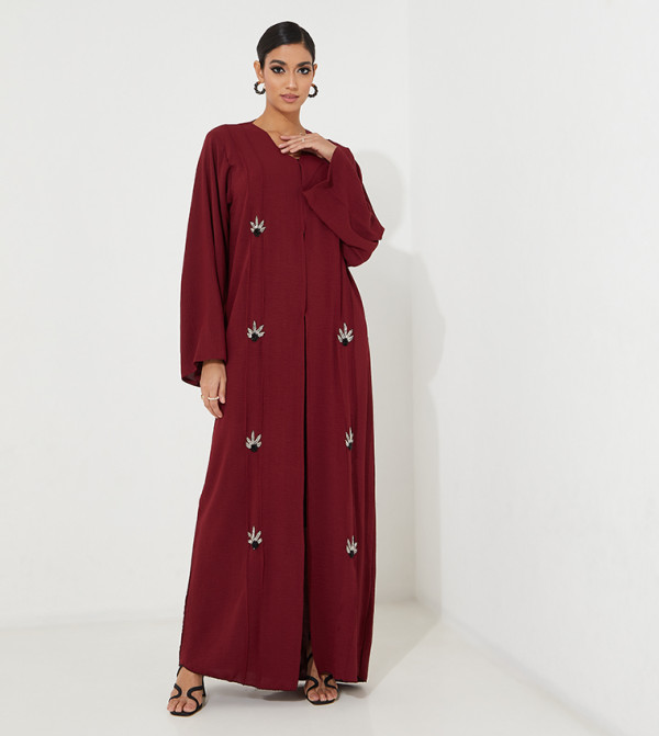 عباية كاجوال مطرزة 