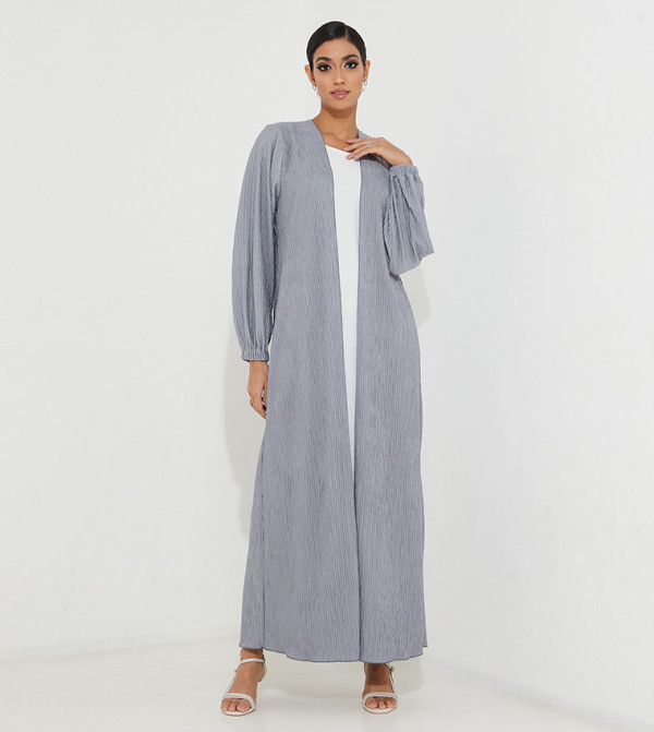 Crinkle Textured Casual Abaya