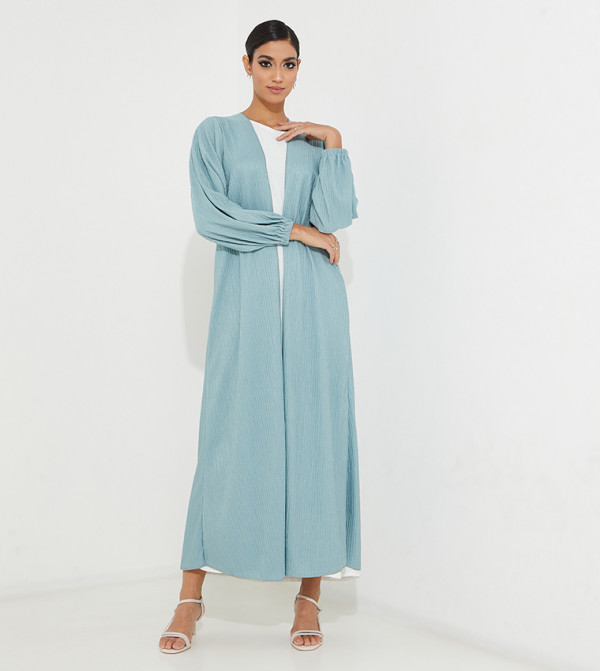 Crinkle Textured Casual Abaya