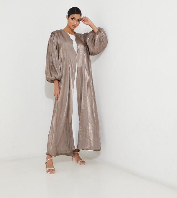 Shimmered Lantern Sleeve Abaya