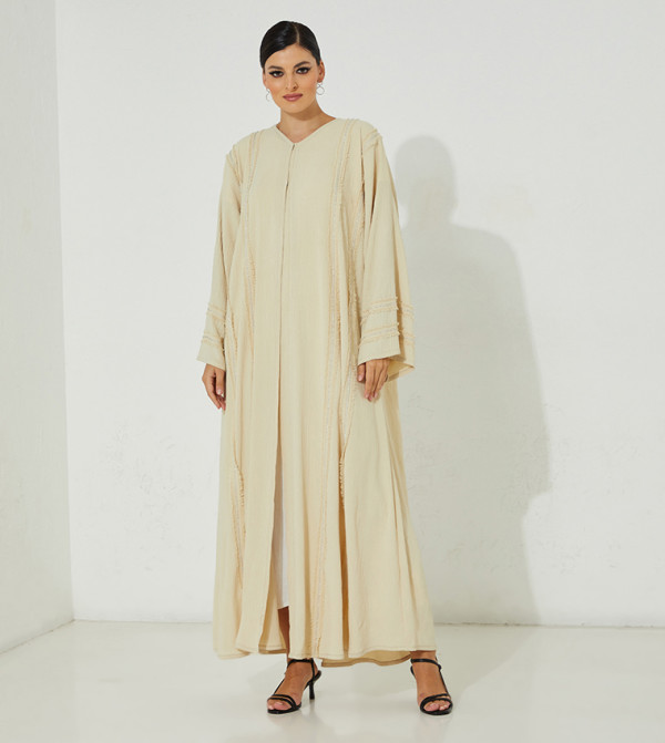 Hand Embroidered Flared Abaya