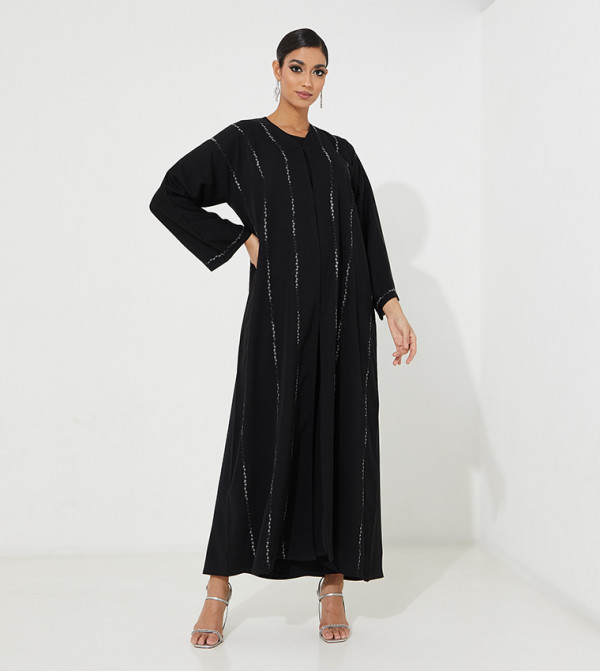 عباية كاجوال مطرزة 