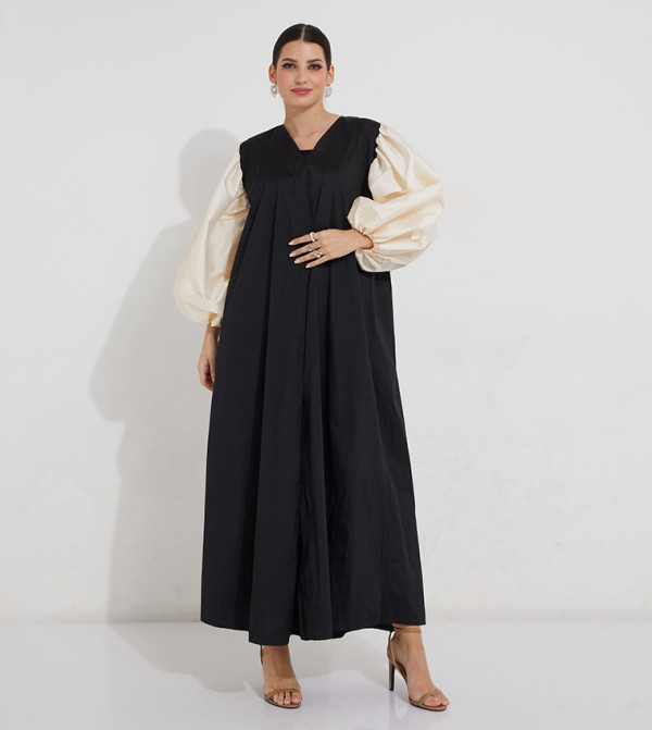 Balloon Sleeves Casual Abaya